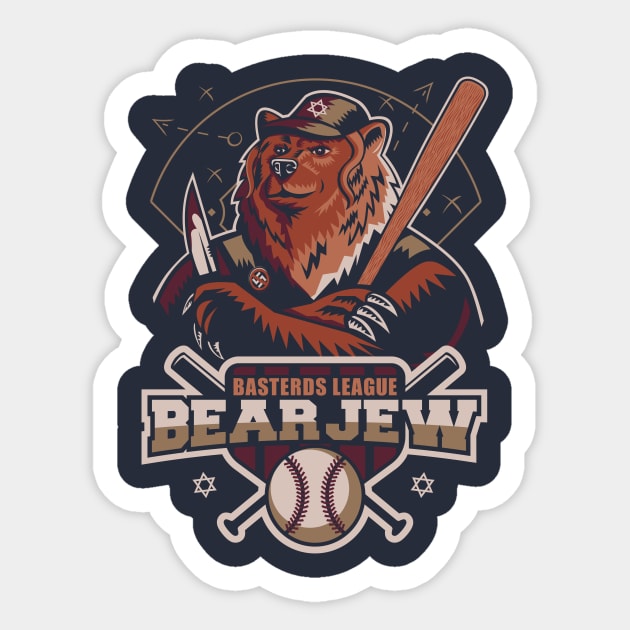 The Bear Jew Sticker by Moovie